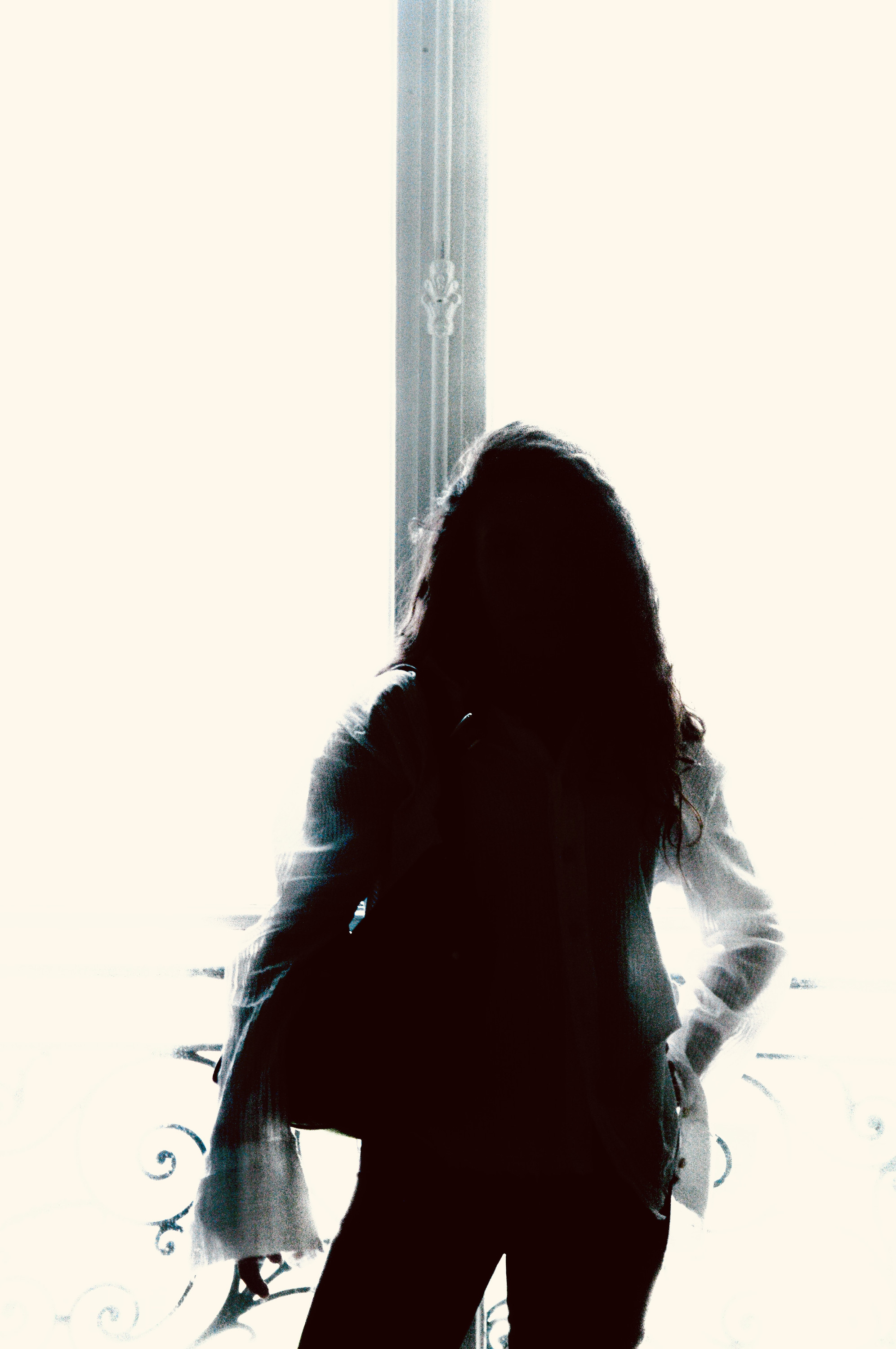Silhouette on the balcony