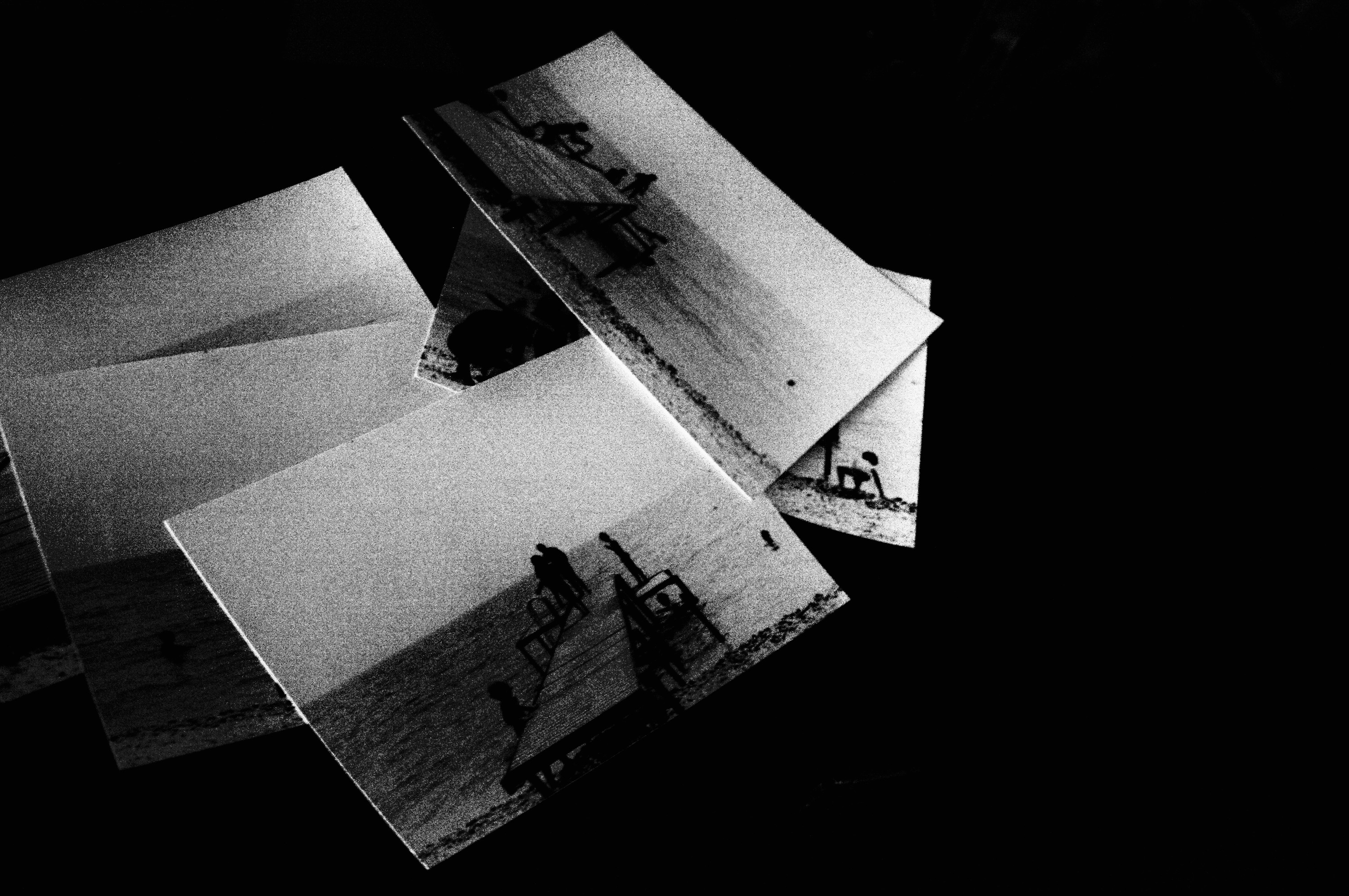 Prints scattered on the ground